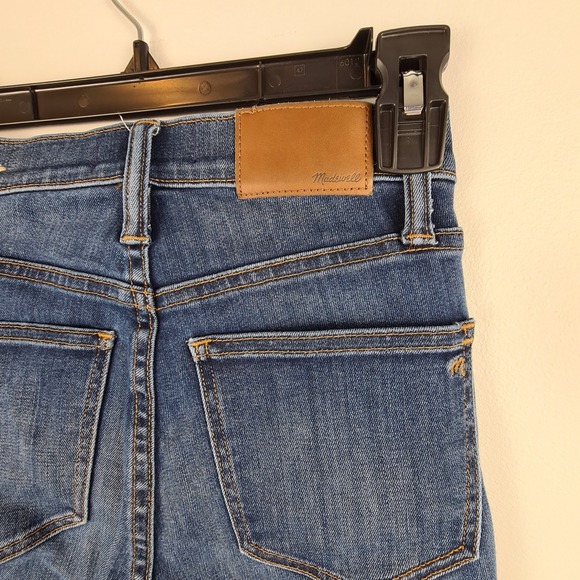 Madewell Jeans Women's Size 23‎ Dark Blue 10" High Rise Skinny Cotton Stretch - Picture 9 of 12